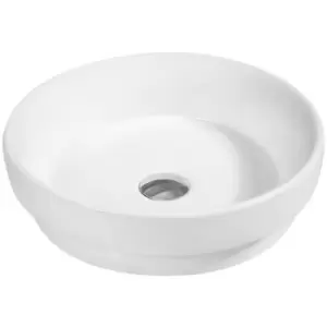 Ceramic Vert Round Countertop Basin - size - color White