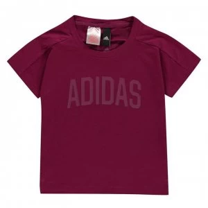 adidas Girls Bold 2 T-Shirt - Power Berry