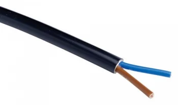 Zexum 0.75mm 2 Core Black Cable Flexible 3182Y - 5 Meter
