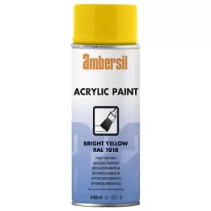 Ambersil 20188-AA Acrylic Paint Bright Yellow RAL 1018 400ml