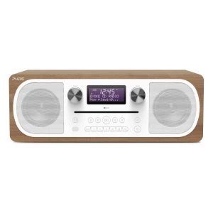 Evoke C D6 All-in-One DABFM Stereo with CD Bluetooth in Walnut