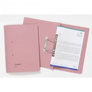 Guildhall Sprial File Foolscap 285gsm Pink PK25