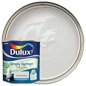 Dulux Simply Refresh One Coat Polished Pebble Matt Emulsion Paint 2.5L