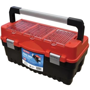 Faithfull Cantilever Tote Tray & Organiser Lid Toolbox - 53cm (21in)