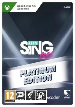 Lets Sing 2023 Platinum Edition Xbox One Series X Game