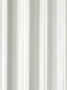 Croydex Plain Textile Shower Curtain ; White