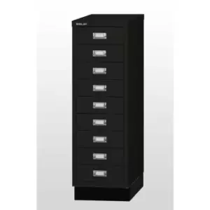 Bisley 9 Drawer Metal Filing Cabinet - Black