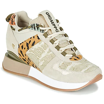 Gioseppo PATERSON womens Shoes Trainers in Beige