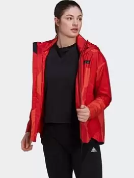adidas Marimekko Traveer Rain.rdy Jacket, Orange Size M Women