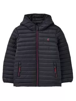 Joules Boys Cairn Showerproof Packable Padded Jacket - Navy, Size Age: 5 Years