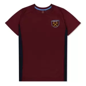 Source Lab Ham United Poly T-Shirt Juniors - Red
