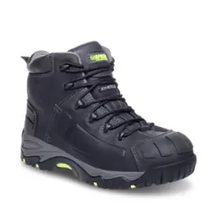 Mercury Black Non-metallic Waterproof Safety Boot - Size 12