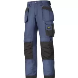 Snickers Mens Ripstop Workwear Trousers (33R) (Navy/ Black) - Navy/ Black