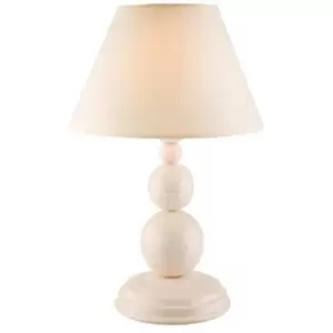 Bouli Table Lamp With Shade With Fabric Shades, White, 1x E27