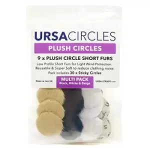 URSA 9x Plush Circles + 30x StickiesMultipack (3x: White, Black, Beige)