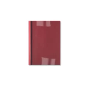 Leathergrain Thermal Binding Covers, 6MM, 50 Sheet Capacity, A4, Red (Pack of 100)