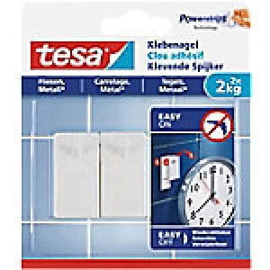 tesa Adhesive Nail Powerstrips White Pack of 2