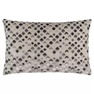Lexington Cushion Grey/Black, Grey/Black / 40 x 60cm / Polyester Filled