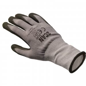 Scan Breathable Microfoam Nitrile Gloves Grey L