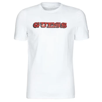 Guess GUESS PROMO CN SS TEE mens T shirt in White - Sizes XXL,S,M,L,XL,XS