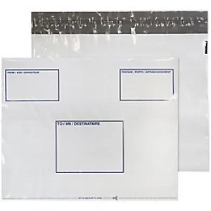 Blake White Polythene Mailing Bag Peel and Seel C3+ Extra Strong 330x430mm Pack 100