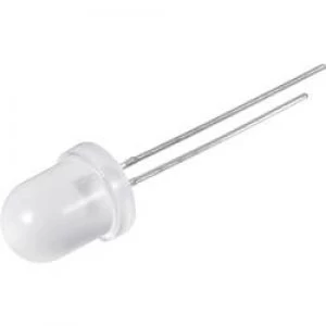 LED wired White Circular 10 mm 1200 mcd