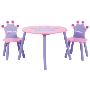 Charles Bentley Kids Princess Table and 2 Chairs