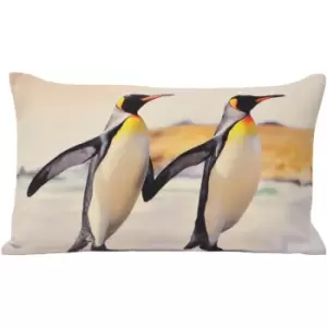 Riva Home Animal Penguins Cushion Cover (35x50cm) (Multi) - Multi