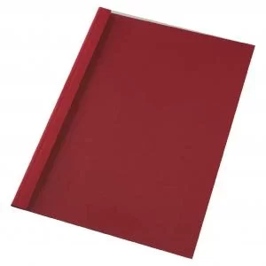 GBC LeatherGrain ThermaBind&reg; Cover A4 4mm Red 100