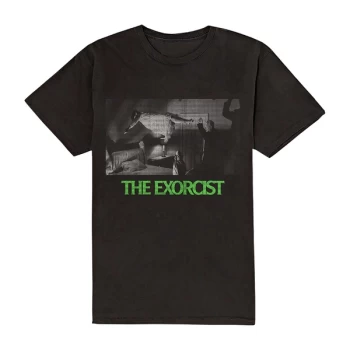 Warner Bros - Exorcist Graphic Logo Unisex Large T-Shirt - Black