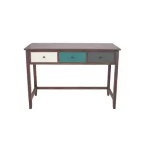Pacific Lifestyle Natural Wood 3 Drawer Desk