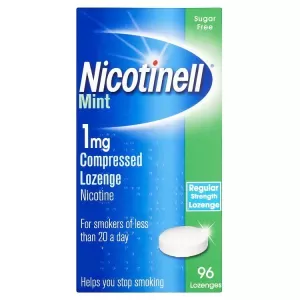 Nicotinell Nicotine Lozenge Stop Smoking Aid 1mg Mint 96s