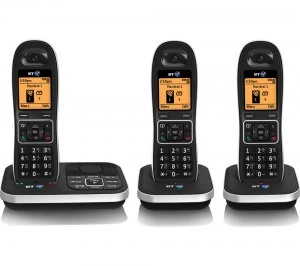 BT 7610 Cordless Phone with Answering Machine Triple Handsets