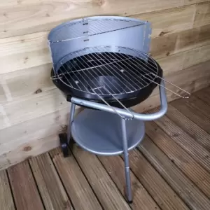 o47 x H75cm Outdoor Garden Round Charcoal BBQ Barbecue on Wheels