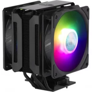 Cooler Master MasterAir MA612 Stealth Universal Socket 120mm PWM 1800RPM Addressable RGB LED Fan CPU Cooler with Wired...