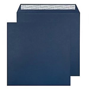 Creative Dark Coloured Envelopes Peel & Seal 220 x 220 mm Plain 120 gsm Oxford Blue Pack of 250
