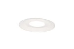 Integral Bezel for Low-Profile Fire Rated Downlight - White