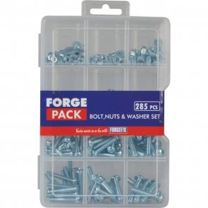 Forgefix Forge Pack 285 Piece Bolt, Nut and Washer Set
