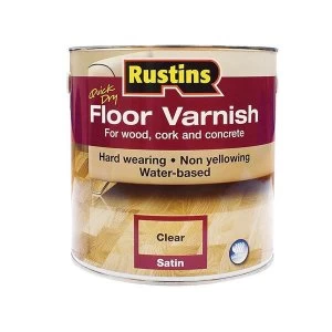 Rustins Quick Dry Coloured Floor Varnish Light Oak 2.5 litre