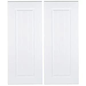 IT Kitchens Chilton White Country Style Corner base door W925mm Set of 2