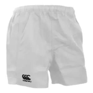 Canterbury Mens Advantage Elasticated Sports Shorts (M) (White)
