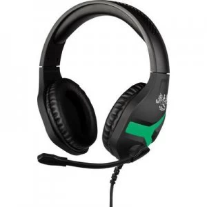 Konix NEMESIS Gaming headset Stereo, Corded On-ear Black/green