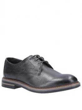 Base London Wayne Lace Up Derby Shoes - Black, Grey, Size 7, Men