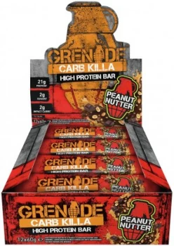 Grenade Carb Killa Protein Bars Peanut Nutter - 12 x 60g