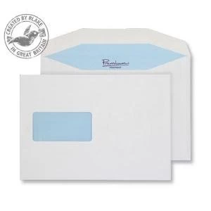 Blake Premium Postfast C5 90gm2 Gummed Window Mailer Envelopes White