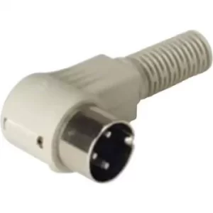 Hirschmann 931 597-517-1 DIN connector Plug, right angle Number of pins: 3 Grey
