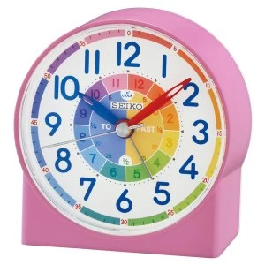 Seiko Childrens Time Teaching Alarm Clock - Pink