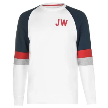 Jack Wills Bennidale Colour Block Sweatshirt - White