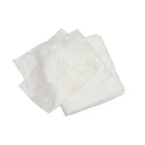 Square Bin Liners Lightweight 375x600x600mm White Pack of 100 390092