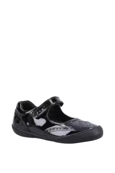 Hush Puppies Black Rina Junior Patent Leather Shoe